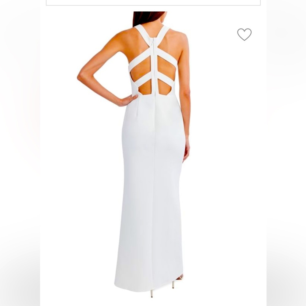 BCBG Long white dress